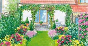 1 Garten 2 Ideen Ein Reihenhausgarten Aus Der Reihe Reihenhausgarten Schmaler Garten Garten