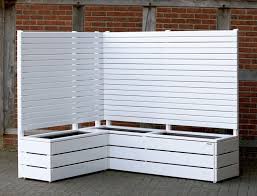 Pflanzkasten Ecke Holz Lang L Mit Sichtschutz Oberflache Weiss Deckend Hohe Gesamt 180 Cm Wetterfestes Holz Doug Pflanzkasten Pflanzkasten Holz Rankgitter