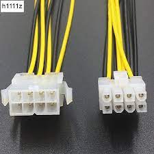 8 Pin Atx 12v Cpu Eps P4 Power Extension Cable 8pin 18cm Extend Cable Wire 18awg Power Supply For Bitcoin Miner Mining Extension Cable Cable Wire Power Supply