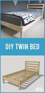 Diy Twin Bed Made By Mitch In 2020 Diy Twin Bed Diy Twin Bed Frame Twin Bed Frame