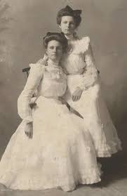 Two Gorgeous Edwardian Women In White Frilly Dresses By Freeman Keene Nh Ebay With Images Edwardian Frilly Dresses Keene