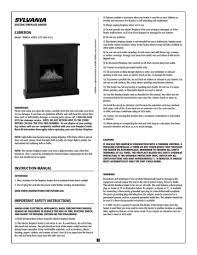Sylvania b22 5w 640lm gls led dimmable filament sylvania soqc935 mbk stove style freestanding electric space bulbs in an heating unit fireplace replacement classic how to replace light model dark. Decorflame Qcm525 47bdc Instruction Manual Manualzz