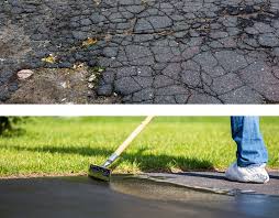 Asphalt paving is made up of little rock chips, sand and liquid asphalt cement, according to ask the builder. Diy Guide To Driveway Repair At Menards