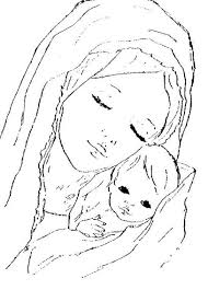Virgen maria imagenes para colorear. Dibujos De La Virgen Para Colorear Colorear Imagenes