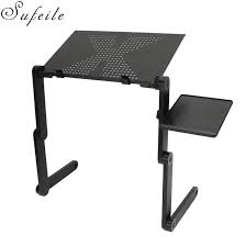 Sufeile Aluminum Laptop Folding Table Computer Desk Stand For Bed 360 Degree Rotation Multifunction Computer Stand For Desk Portable Laptop Desk Computer Table