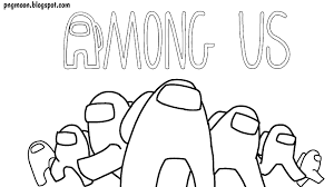 Among us is a multiplayer game for four to ten players. Among Us Coloring Pages Pngmoon