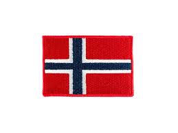 Flagget er et viktig symbol mening klar tale. Strykemerke Norsk Flagg 55x78mm 25stk Tegne No