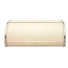 16.5 x 8.9 x 6.5 | bonus recipe ebook Brabantia Roll Top Almond Bread Bin Alzashop Com
