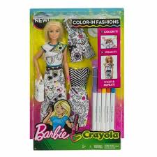 Disegni di barbie 69 disegni da colorare di barbie ultima modifica. Barbie Crayola Colora La Moda Con Pennarelli E Abiti Da Colorare Fph90 Df Toys Games