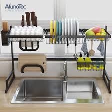 Maybe you would like to learn more about one of these? Black 85cm Kitchen Sink Drainer Organizer Stainless Steel Dish Drying Rack Buy Dish Drying Rack Dish Rack Kitchen Organizer Product On Aluminum Pergola Alunotec