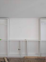 Liz hacks a sewing cabinet / craft pod with 2 billy bookcases. Ikea Billy Bookcase Built In Hack Arinsolangeathome