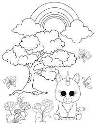 Ty Pixy The Unicorn Beanie Boo Coloring Picture Unicorn Coloring Pages Bunny Coloring Pages Dog Coloring Page