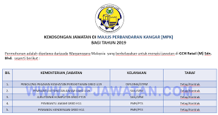 **masa minimum jam setahun adalah 64 jam di tingkatan 4 dan 32 jam di tingkatan 5 (rujuk surat siaran bil. Jawatan Kosong Terkini Di Majlis Perbandaran Kangar Mpk Appjawatan Malaysia