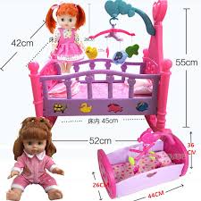 ألعاب أطفال بنات كبيرة ألعاب الأميرة فتاة أرجوحة سرير محاكاة دمى سرير التظاهر اللعب الأثاث اللعب هزاز السرير مجموعة هدية ألعاب الأثاث Aliexpress