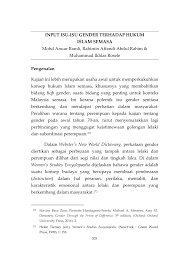 Berikut adalah arkib post isu semasa. Pdf Input Isu Isu Gender Terhadap Hukum Islam Semasa