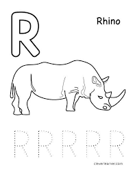 Rhino online coloring page of unique african animals. Pin On Worksheets Kg