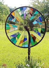 Make A Stained Glass Garden Spinner Glass Garden Art Stained Glass Art Glass Art
