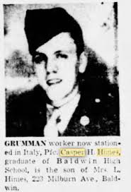 PFC Casper Harding “Cappy” Himes (1922-1944)