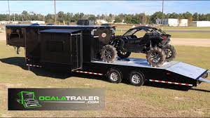 Open deck toy hauler with living quarters. 2019 Sundowner 2486skm Krawler Toy Hauler Ocala Trailer Youtube