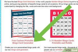 The cards will be randomly generated so that there are no duplicate cards in a same project. 3 Ways To Make Bingo Cards Wikihow