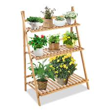 Buy plant pot stands and get the best deals at the lowest prices on ebay! 3 Layer Wooden Plant Pots Stand Foldable Flower Plant Pots Bamboo Rack For Outdoor Balcony Or Indoor Living Room Simple Buy Online In Bahamas At Bahamas Desertcart Com Productid 169515162