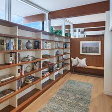 If you are the type of person who has a large collection of books and requires a large structure to place them in, then this will be the in addition, this bookshelf has a design that incorporates cabinet doors so that you can then use this space to store items or objects that you don't. Built In Bookcase Midcentury Houzz