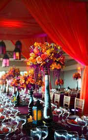 Wedding Orange Purple Black Red Kind Of Morrocan Theme Lanterns Give Nice Touch Purple Wedding Moroccan Wedding Orange Wedding