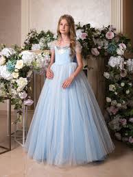 Light Blue Flower Girl Dress In 2020 Flower Girl Dresses Blue Flower Girl Dresses Fluffy Wedding Dress