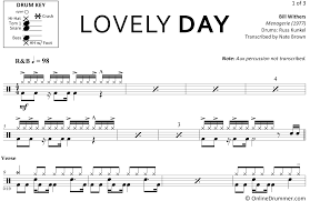 Pink Floyd Another Brick In The Wall Part 2 Sheet Music Lovely Day Bill Withers Drum Sheet Music Onlinedrummer Com In 2020 Drums Sheet Sheet Music Drum Sheet Music