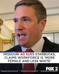 Missouri Attorney General Andrew Bailey has filed a lawsuit against  Starbucks, claiming the international coffee chain has violated federal and  state anti-discrimination laws. READ MORE: https://tinyurl.com/3p3xpczf