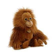 Realistic Stuffed Baby Orangutan 10 Inch Miyoni Plush By Aurora Monkey Stuffed Animal Monkey Plush Orangutan