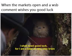 I only take profits when up 69%. Bear Gang Wallstreetbets