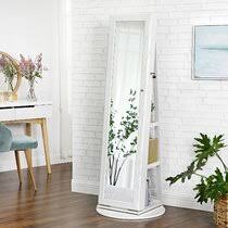 14.6''l x 3.7''w x 61''h, it is taller than common cabinets by 13.8. Modern Contemporary Jewelry Armoires You Ll Love In 2021 Wayfair