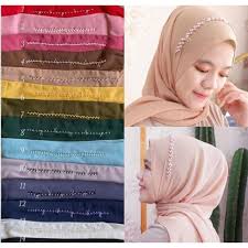 Jilbab pashmina karet diamond terbaru 2018. Hijab Pasmina Payet Mutiara Kerudung Panjang Model Terbaru 2020 Hijab Cantik Terbeseller Shopee Indonesia