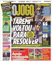 Stadium, arena & sports venue. Newspaper O Jogo Portugal Newspapers In Portugal Tuesday S Edition January 26 Of 2021 Kiosko Net