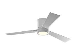 This 52 inch fan is minimalist by nature. Monte Carlo Clarity 52 Flush Mount Ceiling Fan In Matte White From Monte Carlo Accuweather Shop