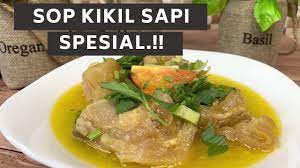 Sisihkan kaldunya sebanyak 1½ l. Resep Sop Kikil Kaki Sapi Lezat Praktis Youtube