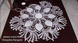 navarathri special rangoli design white kolam day 6 dussehra special muggulu designs youtube navarathri special rangoli design white kolam day 6 dussehra special muggulu designs