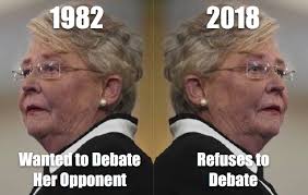 Kay Ivey's been a politician for a long time and has picked up some bad  habits. In fact, in her first race—a 1982 Democrat Primary for State  Auditor—she sent a telegram to