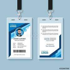 Designed with this background in mind, this reporter id card template has a beautiful layout and is very easy to print. 55 Blank Id Card Template Blue In Word For Id Card Template Blue Cards Design Templates