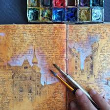Using White As Shadows A Good Idea To Use In Art Journal Sketch Book Art Sketchbook Art Journal Inspiration