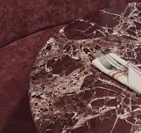 Red Color Natural Marble White Vein Red Marble Slab For ...