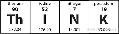 Periodic Table Think Chemistry Sticker By Birch Trail Boutique Chemistry Periodic Table Stickers