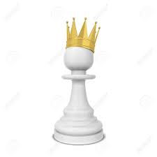 Dari pion yang hanya bisa maju satu langkah. Chess Pawn With A Crown 3d Illustration Isolated On White Background Stock Photo Picture And Royalty Free Image Image 78743208