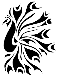 Keep thinking something along the lines of a cool tribal peacock tattoo will be just the right thing to adorn you with? Superb Black Tribal Peacock Tattoo Design Tattooimages Biz