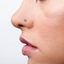 Indian Nose Stud Indian Nose Pin Nose Hoop Gold Nose Ring Nose Screw Gypsy Nose Pin Nose Piercing Primitive Ethnic