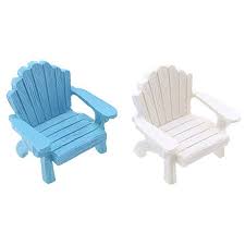Food Card Holders 9 For 4 Miniature Dollhouse Accessories Adirondack Chair Beach Fairy Garden