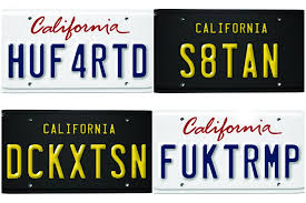 Check spelling or type a new query. The Funniest Vanity Plates Rejected By The California Dmv