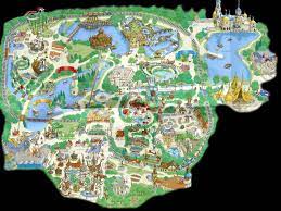 Attracties in de efteling die verdwenen maar niet vergeten zijn. Parkmaps Parkplan Plattegrond Efteling Freizeitpark Welt De
