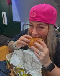 Bam Bam smash burger and the man himself @kamchancellor